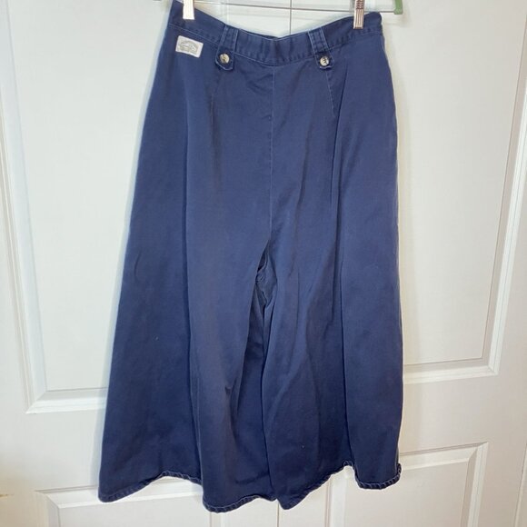 Vintage Kettle Creek Co Pants Womens Blue Culottes Wide Leg Cropped Sailor Blue - Picture 3 of 14